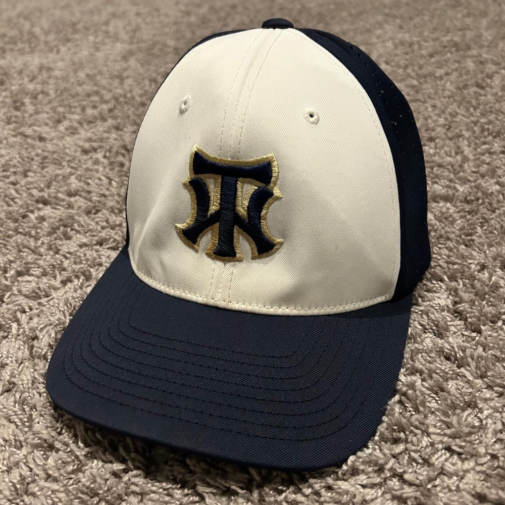 Pacific Headwear TR Style 474F Flexfit SM MD Navy White‎ Baseball Cap